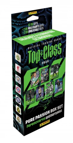  Top Class Panini 2025 Blister Pure Passion Box Set Ferencváros gyűjtőkártyákkal