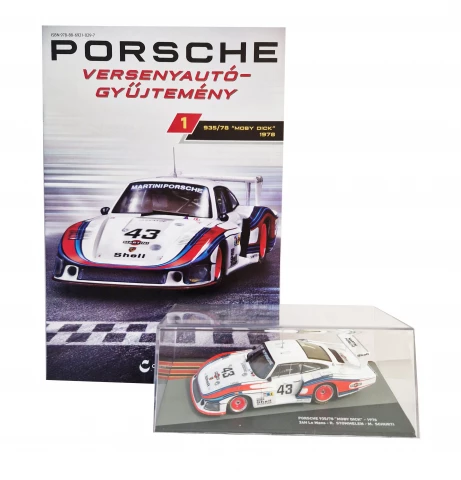 Porsche Racing Kollekció Magazin + 1:43 Porsche racing modell autó