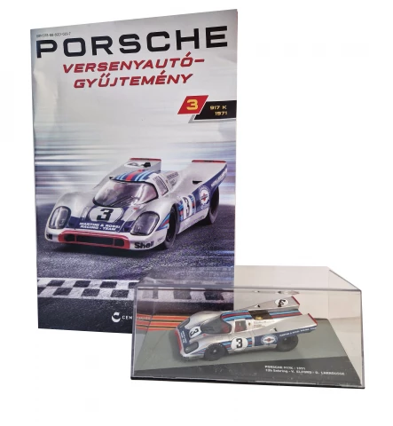 Porsche Racing Kollekció Magazin + 1:43 Porsche racing modell autó