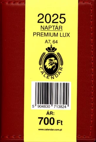  Határidőnapló Premium Lux (A7-64) 2025